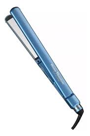 plancha para el cabello delgada azul